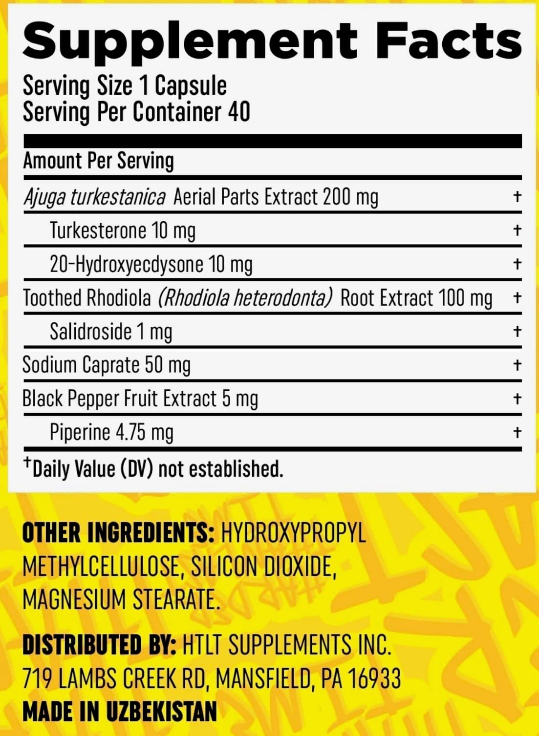 HTLT products on a table